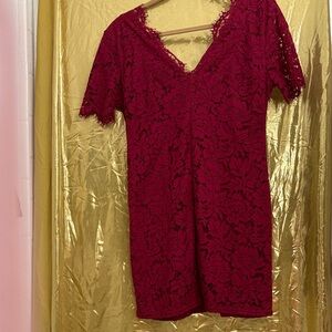 Dress Forum Burgundy Lace Dress